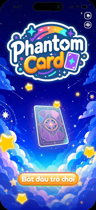 Phantom Card main screen